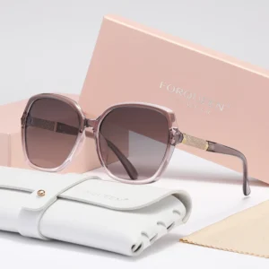 2025 FORQUEEN Trendige Damen-Sonnenbrille, polarisiert, Anti-UV400, Schmetterling, großer Rahmen, für Damenurlaub