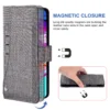 Flip-Cover Leder Brieftasche Fall Für Samsung Galaxy Z Fold 5 4 3 2 5G Fold5 Fold4 Fold3 Fold2 5G Zfold Karte Halter Telefon Fall 2