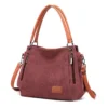 Arbeitshandtasche für Damen, großes Fassungsvermögen, elegante Umhängetasche, abnehmbarer Schultergurt, Handtasche mit Sicherheitsreißverschluss 5
