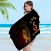 G-Galatasarays Logo Mikrofaser bedrucktes Strandtuch Bergsteigen Yoga Strand Schwimmen Laufen Saugfähiges weiches Handtuch 5