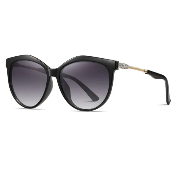 BARCUR Polarisierte Cat Eye Sonnenbrille Frauen Gradienten Runde Sonnenbrille für Frauen Oculos Lunette De Soleil Femme 5