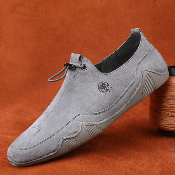 Clohoo atmungsaktive leichte rutsch feste flache Outdoor-Schuhe für Männer Freizeit schuhe Echt leder Boots schuhe weiche Sohle Schuhe 5