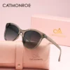 CATMONROE 1 Stück Damen-Sonnenbrille, polarisiert, TAC-Linse, PC-Rahmen, leicht, nicht Nase drücken, Angeln, Fahren, Strand, tägliche Sonnenbrille 5