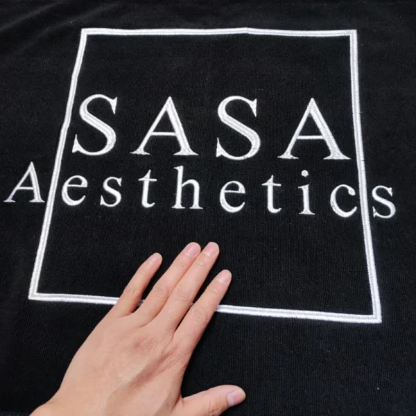 Baumwolle Schwarz bad Handtuch Hand Handtuch Freies Design Angepasst LOGO Make-Up Nagel Salon SPA Gestickte Name 70x140cm weiß Bad Handtuch 3