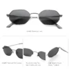 ZENOTTIC Retro Small Polygon Polarized Sunglasses Women Metal UV400 Sun Glasses Men Anti-Glare UV400 Goggles Driving Eyewear 3