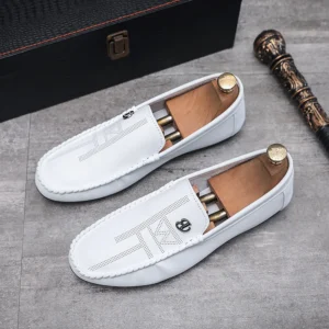 Männer Casual Schuhe Aus Echtem Leder Luxus Marke Männer Müßiggänger Italienischen Mokassins Atmungsaktive Slip auf Männer Fahren Schuhe Chaussure Homme