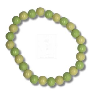 Armband in Pastellgrün und Creme