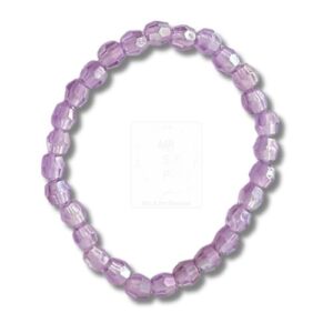 Zartes Armband mit lila Kristallperlen