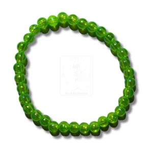 Frisches grünes Perlenarmband – handgemacht