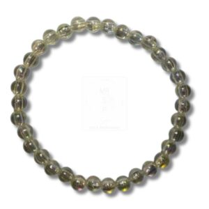 Edles transparent-graues Perlenarmband – handgemacht
