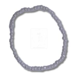 Zartes Armband mit schimmernden Perlen in Silber-Grau