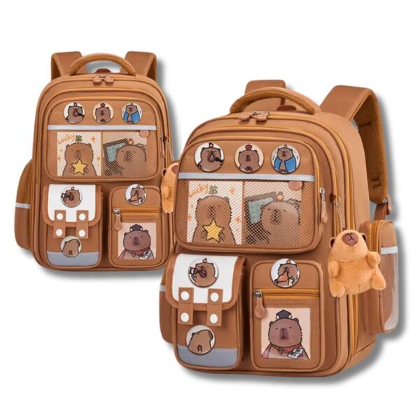 Ergonomischer Capybara-Rucksack für Schüler – Wirbelsäulenschonend & wasserdicht