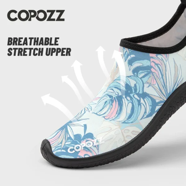 COPOZZ Unisex-Schwimmwasserschuhe, rutschfeste, atmungsaktive Turnschuhe, Herren und Damen, Tauchen, Strandschuhe, Waten, Barfußschuhe, Aquaschuhe 3