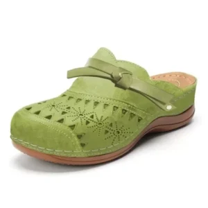 Damen-Sommer-Sandalen mit flacher runder Zehenpartie, 2024, neue Retro-Knopf-Sandalen, bequeme Mary Jane, bequeme Schuhe für Damen