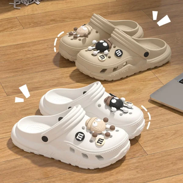 Entzückende Cartoon Charms Clogs Sommer Damen Sandalen Slipper Mann Schuhe 6