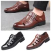 Klassische Business PU Sandalen Männer Bequeme Atmungsaktive Geschlossene Schuhe PVC Sohle Outwear Hohl Leder Schuhe Herbst