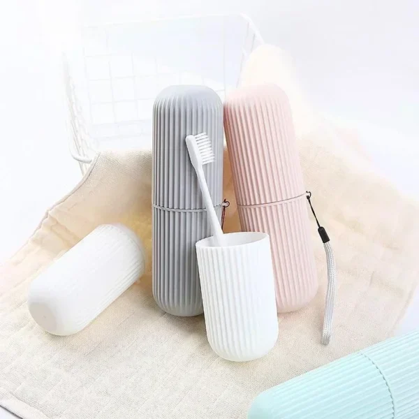 Reise Tragbare Zahnbürste Zahnpasta Halter Lagerung Fall Box Organizer Haushalt Lagerung Tasse 3