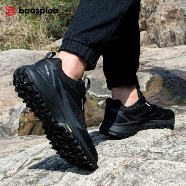 Bassploa Männer Wanderschuhe atmungsaktive Outdoor-Sneakers für Männer leichte Herren schuhe rutsch feste verschleiß feste Outdoor-Neuankömmling 3