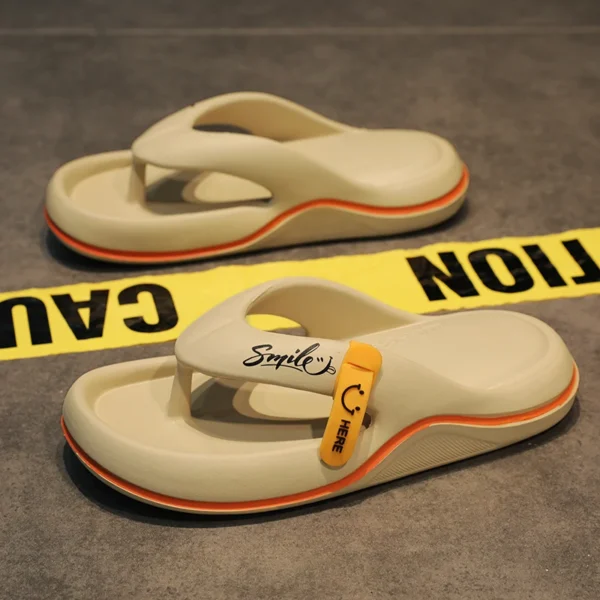 Neue Mann Frauen Hausschuhe Flip-Flops Indoor Outdoor Strand Sandalen Super Weichen Boden Rutschen Nicht-slip Dicken Sohlen Mann hausschuhe 2