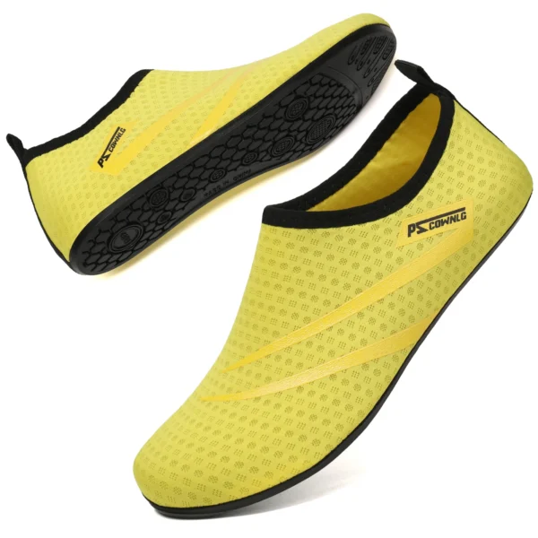 Nisex Wasser rutschfeste Sneaker Schwimmen Tauchsocken Sommer Aqua Strand Sandale Flacher Schuh Meer Slipper für Männer Frauen 4