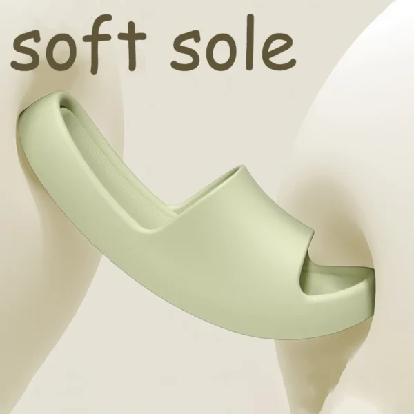 Dicke Plattform-Kissen-Hausschuhe für Damen, leicht, weiche Sohle, Wolkenrutschen, Damen, 2024, Sommer, rutschfeste Strandsandalen, Eva-Flip-Flops 2