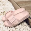 Comwarm Damen-Sommersandalen, 2025, neue Flip-Flops mit verstellbarer Schnalle, modische, rutschfeste Strandschuhe für den Außenbereich, flache Hausschuhe 3