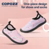 COPOZZ Kinder Wasser Strand Schuhe Kinder Schwimmschuhe Schnell Trocknende Aqua Schuhe Jungen Mädchen Weichen Boden Indoor Slipper Schwimmen Socken 2