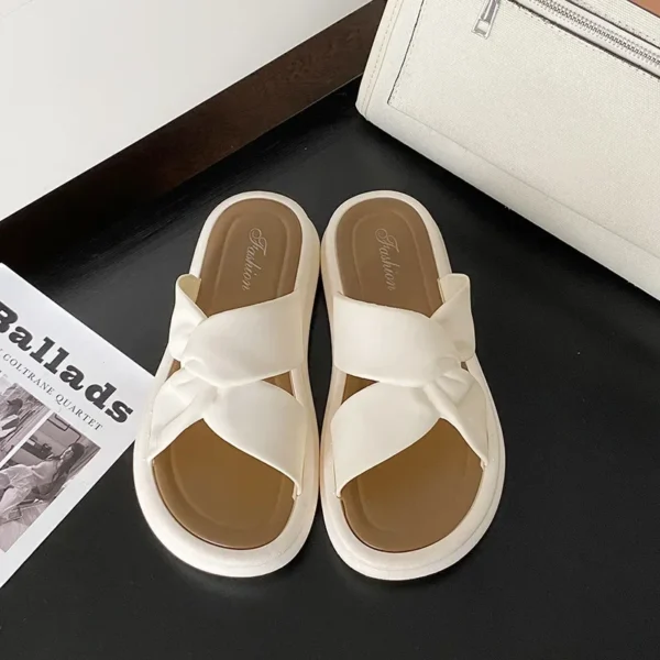 Modische Sommer frauen Hausschuhe Perle Casual Strand Schuhe Indoor Anti-Slip Oberbekleidung Heimgebrauch PVC Sohle Weibliche Schuhe 4