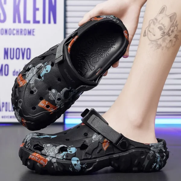 2025 männer Sommer Clogs Sandalen Eva Hausschuhe Männer Mode Flache Sandalen Männer Frauen Freizeit Rutschen Männer Casual Schuhe plus Größe 46 47 5