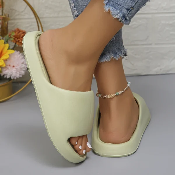 Lucyever 2024, weiche Sohle, Eva-Hausschuhe für Damen, leichte, rutschfeste Hausschuhe für Damen, Sommer, dicke Plattform, Strand-Flip-Flops 5