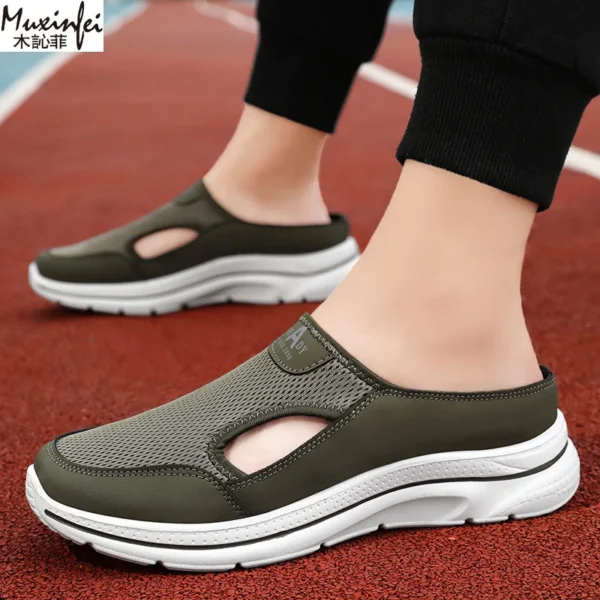 Sommerhausschuhe für Herren, atmungsaktiv, Freizeitschuhe, weich gepolstert, Papa-Schuhe, leichte Herrenschuhe, kostenloser Versand 6