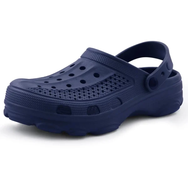 Comwarm Fußgewölbe-Sandalen für Herren, klassische Clogs, Hausschuhe, verstellbare Garten-Clogs, atmungsaktiv, gemütlich, Heimschuhe, Herren-Clogs, Sandalen 2