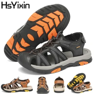 Sommer Outdoor Sandalen für Männer Atmungsaktive Wanderschuhe Wasser Strand Herren Sandalen Camping Klettern Aqua Sneaker Mode Römischen Schuh