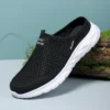 MAEDEF Halbe Hausschuhe Outdoor Hochwertige Anti-Rutsch-Herren-Freizeitschuhe Mesh Atmungsaktive weiche bequeme Hausschuhe mit flachem Boden 2