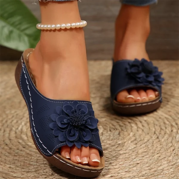 Sommer Frau Sandalen Schuhe Mode Keil Wanderschuhe Retro frauen Sandalen Slip Auf Atmungsaktive Schuhe Alias Mujer Weibliche 3