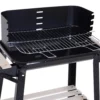 Out sunny Grill Holzkohle Höhe Grills verstellbare Regale Räder 83x37x87 cm 4