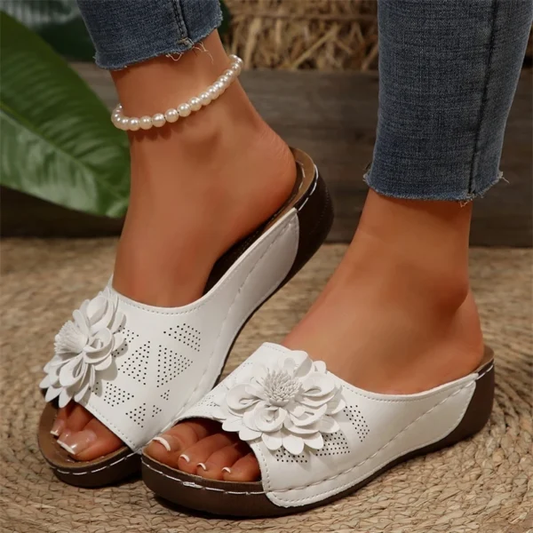 Sommer Frau Sandalen Schuhe Mode Keil Wanderschuhe Retro frauen Sandalen Slip Auf Atmungsaktive Schuhe Alias Mujer Weibliche 4