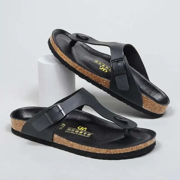 Neue Leder Männer Sandalen männer Designer Schuhe Flip-Flops Outdoor Strand Schuh Zapatos Hombre Langlebig Luxus Schuh Alias De Mujer