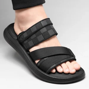 Hochwertige Freizeitsandalen für Herren, Sommer, Outdoor, wasserdicht, rutschfest, weiche Sohle, Komfort, Strandschuhe, Mode, Lazy Driving Slipper