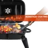Tragbarer Holzkohlegrill, kleiner Tisch-Holzkohlegrill zum Kochen im Freien, Grillen, faltbarer Tisch, Grill für Camping, Picknick 3