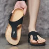 Kork-Hausschuhe für Herren, lässige Komfort-Sandalen, Sommer-Flip-Flop, Outdoor, rutschfeste Strandschuhe, modische Jugend, atmungsaktive Gezeiten-Hausschuhe 5