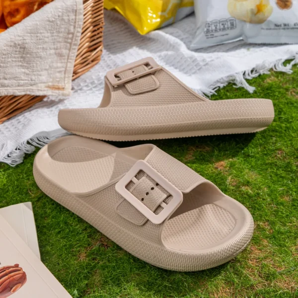Neue Damen-Flip-Flops mit dicker Sohle – Sommer-Outdoor-Sandalen, leichte EVA-Strandrutschen, rutschfeste Unisex-Schuhe für die Dusche 6
