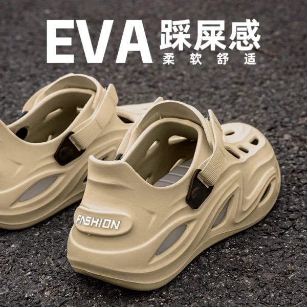 Trendige Outdoor-Herren-Hausschuhe, Clogs, Schuhe, leichte Eva-Flip-Flops, Sommer-Slipper, Camping 3