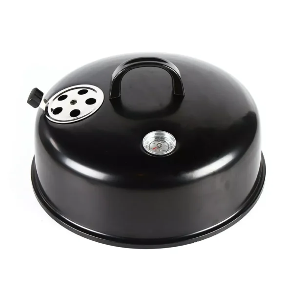 3-in-1-Multifunktions-Räuchergrill, Holzkohlegrill für Fleisch, abnehmbarer Grillofen aus Eisen, 15,74 Zoll Durchmesser, 33,07 Zoll Höhe 6