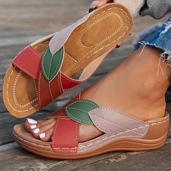 Frauen Sandalen Bequeme Keile Heels Sandalen Sommer 2025, Schuhe Frau Mit Hohen Absätzen Hausschuhe Frauen Sommer Schuhe Chaussures Femme 5