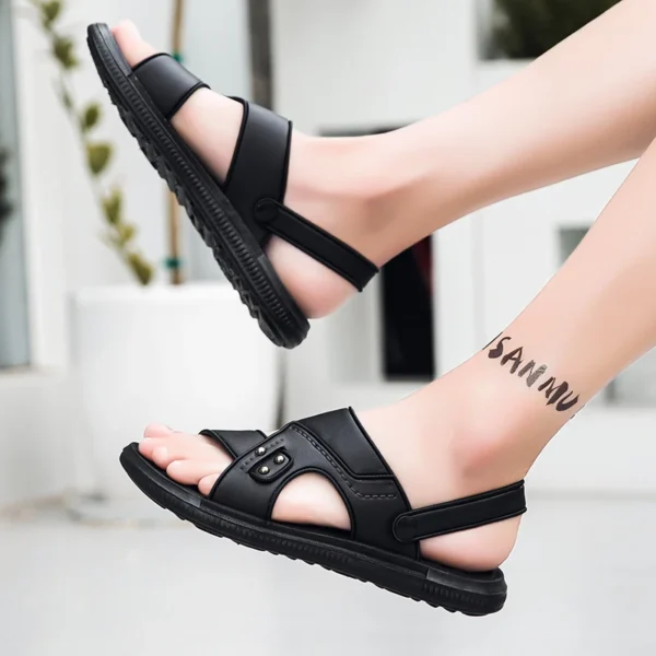 Sommer Männer Sandalen Offene spitze Flache männer Casual Schuhe Outdoor Wanderschuhe Sandalen für Männer Strand Schuhe alias hombre Männer hausschuhe 4