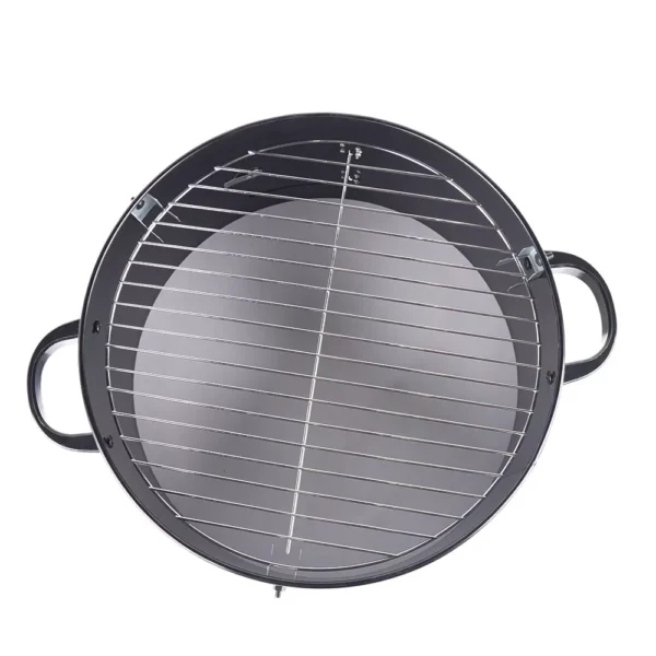 3-in-1-Multifunktions-Räuchergrill, Holzkohlegrill für Fleisch, abnehmbarer Grillofen aus Eisen, 15,74 Zoll Durchmesser, 33,07 Zoll Höhe 4