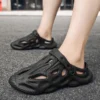 Comwarm Herren-Sommer-Hausschuhe, modisch, leicht, für den Außenbereich, Strandsandalen, neue weiche Sohle, atmungsaktive Rutschen, lässige Haus-Flip-Flops 6