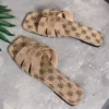 Frauen Luxus Strass Dekor Rutsche Sandalen Sexy Mode Elegante Sommer Outdoor Open-Toe Blumenmuster Wohnungen Bling 2025, Licht 5
