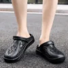Männer Sandalen Sommer Clogs EVA Garten Hausschuhe Loch Schuhe Strand Plattform Sandalen Paar Indoor Haus Badezimmer Rutschen Plus Größe 49 2